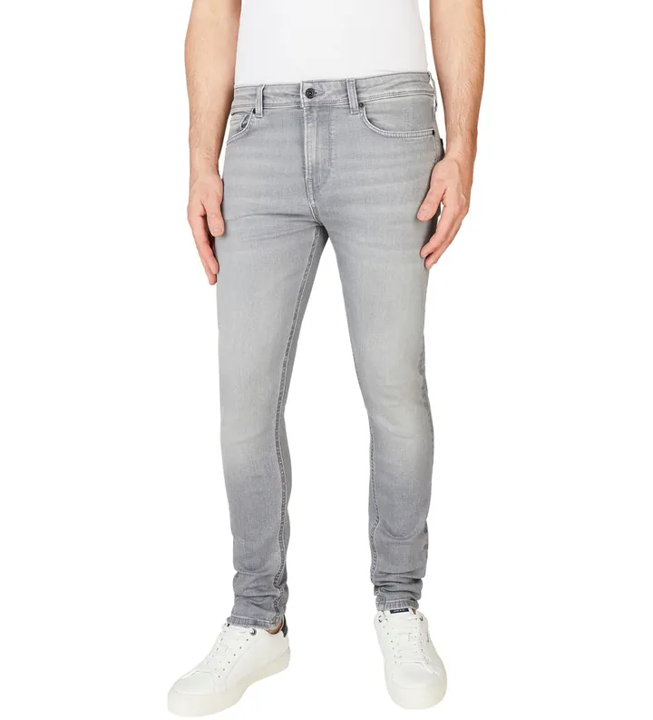 Pepe Jeans para hombre. PM20839888AA Jeans Slim Hatch gris (29/30), Casual, Algodón, Denim