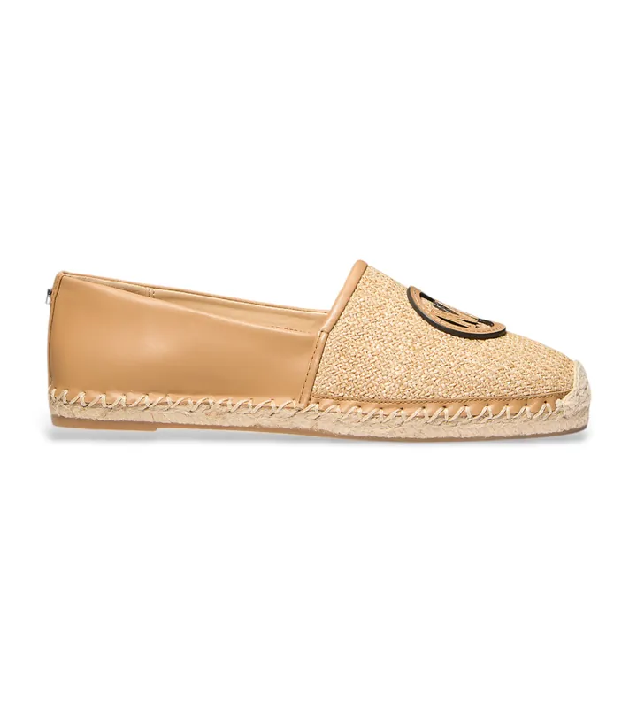 Michael Kors para mujer. 40S6KZFP1D Alpargatas Kenzie de varios materiales beige (36), Plano, Ninguno, Casual, Nylon reciclado