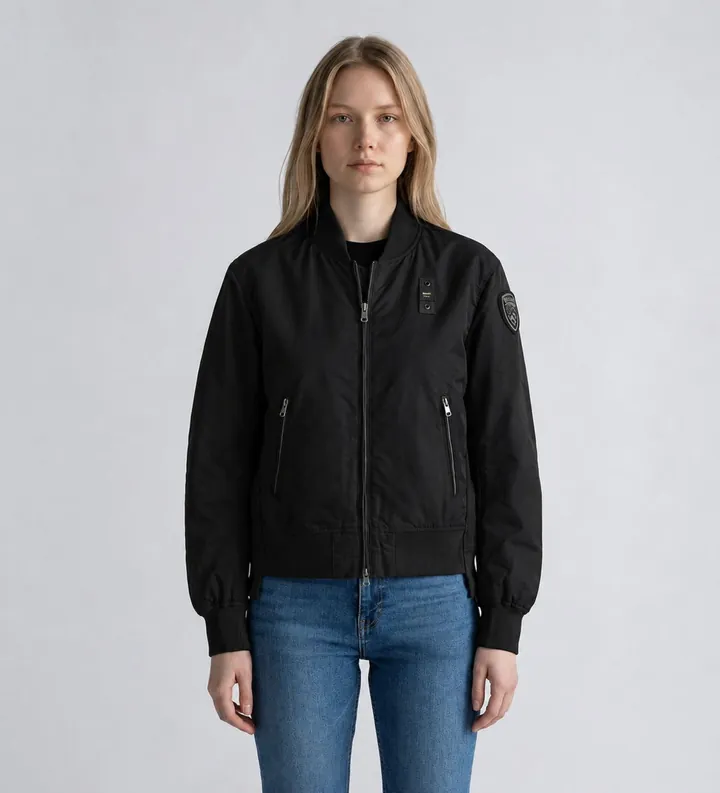Blauer para mujer. 26SBLDC01218 Chaqueta Bomber Laurie negro (M), Casual, Poliéster