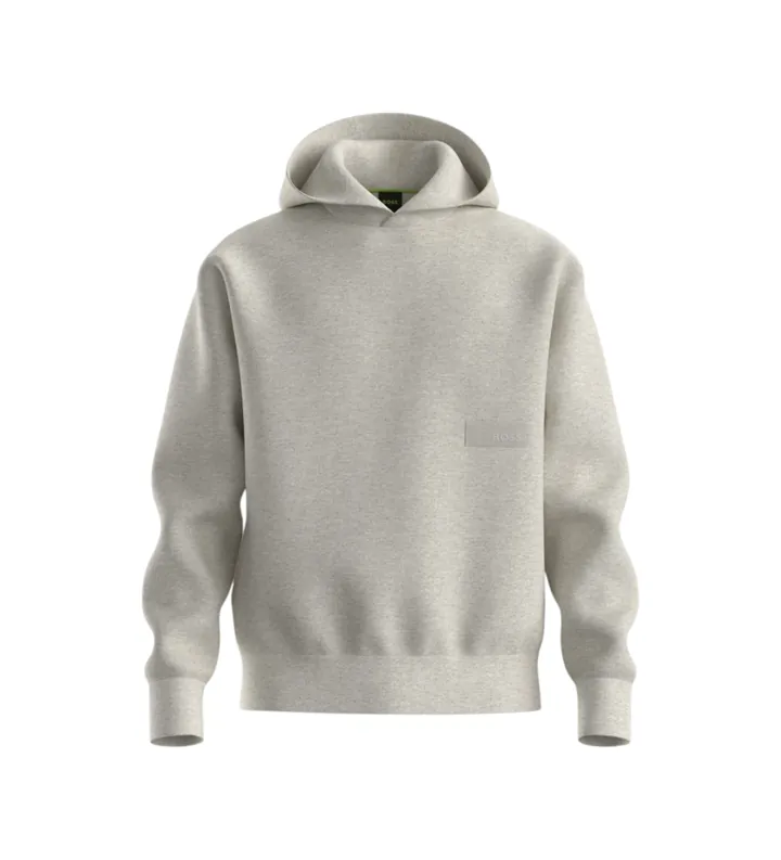 BOSS para hombre. 50564113 Sudadera SW blanco roto (L), Casual, Algodón