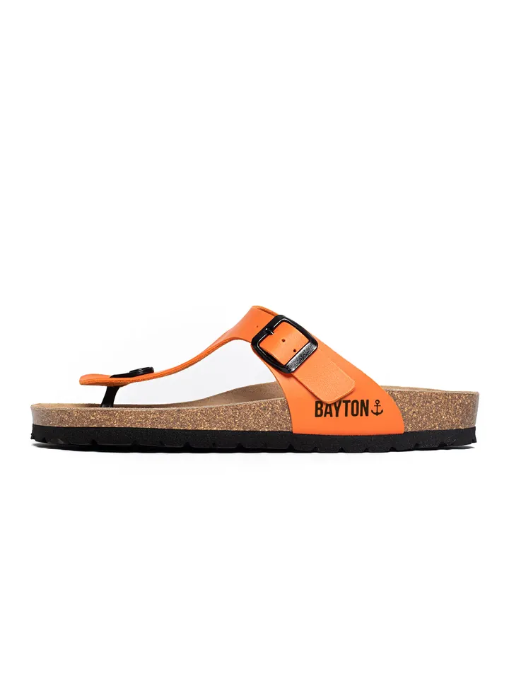 Bayton Sandalias de dedo 'Mercure'  naranja / negro