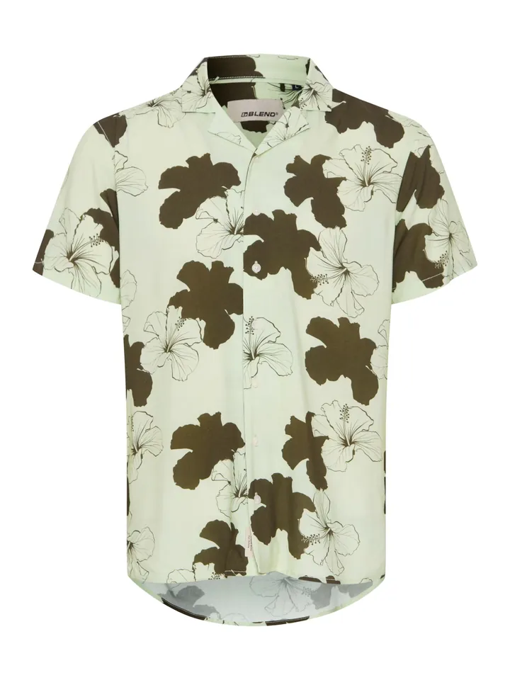 BLEND Camisa menta / verde oscuro