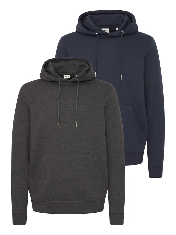 !Solid Sudadera 'Colinoreg' azul / gris