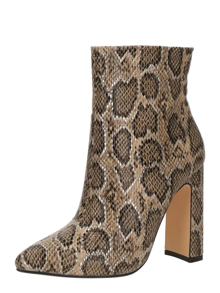 BUFFALO Botines 'July' crema / camelo / negro / plata