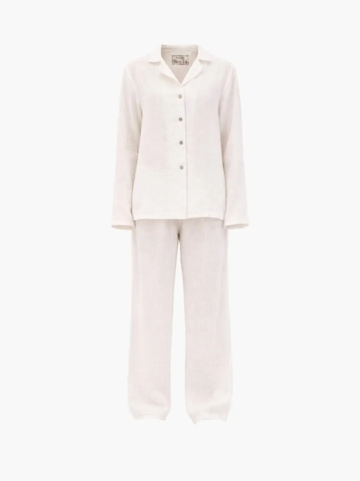 AmourLinen Pijama 'Nightly' offwhite