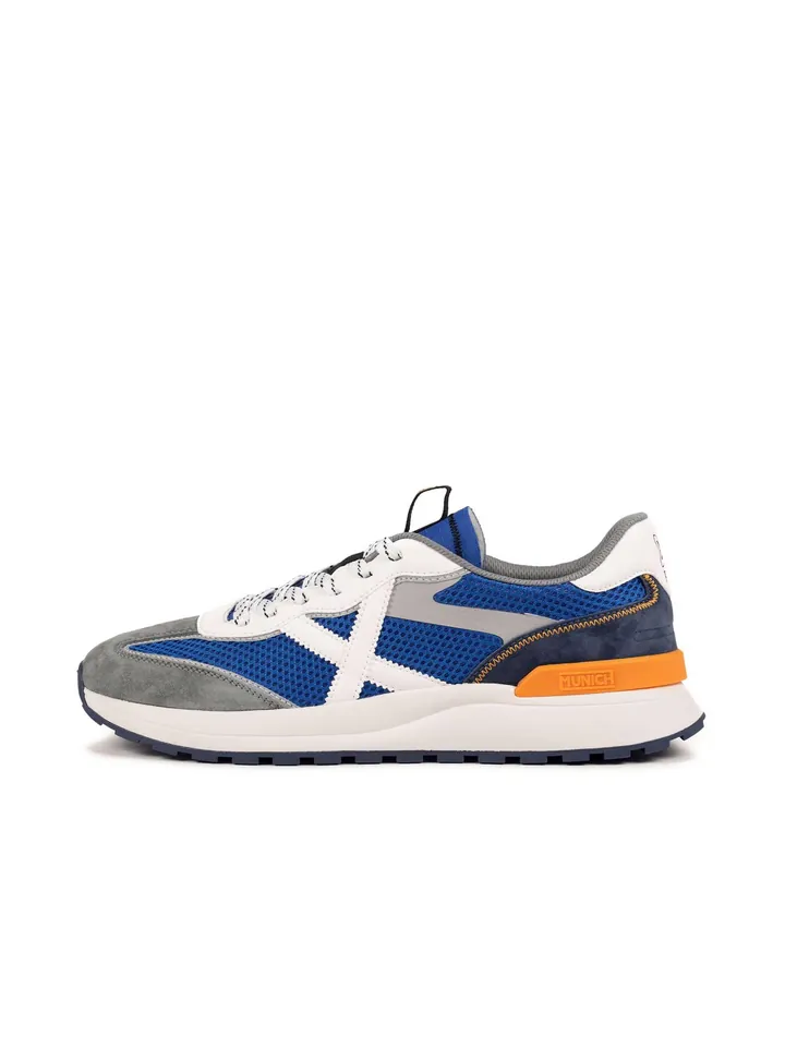 MUNICH Zapatillas deportivas bajas 'Dynamix' añil / gris / naranja / blanco