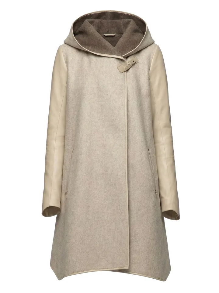 VESPUCCI BY VSP Abrigo de invierno 'Lea' crema