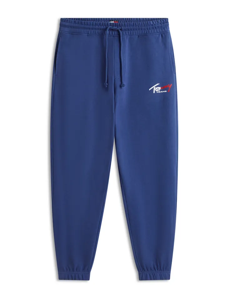Tommy Jeans Pantalón 'Signature Logo Cuffed' navy