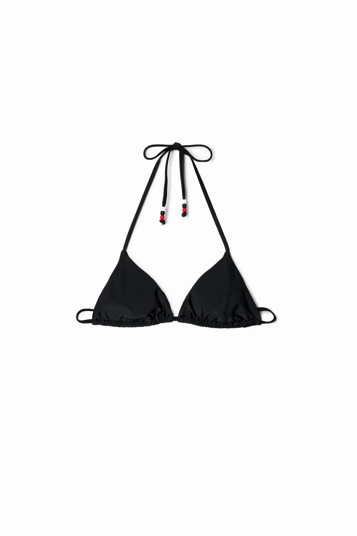 Desigual, Top bikini triangular Stella Jean, Negro, L