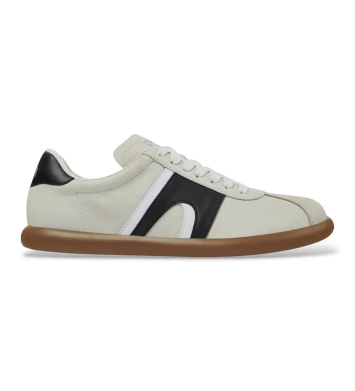 Camper para mujer. K201608-021 Zapatillas de piel Pelotas Soller blanco (35), Plano, Cordones, Casual
