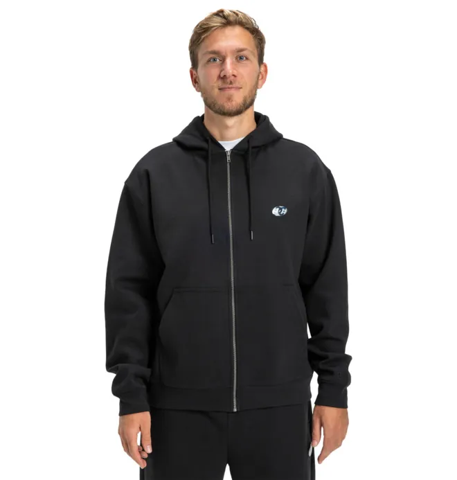 Dive In - Sudadera con capucha y cremallera Negro hombre