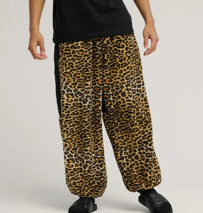 Lynx - Pantalones deportivos de sherpa Marrón Unisex