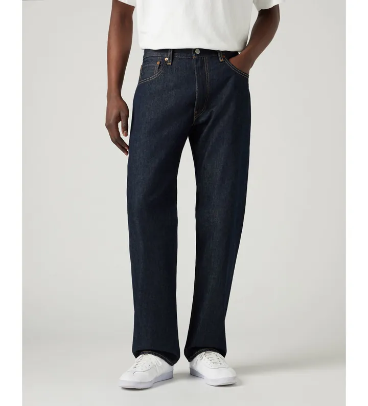 Levi's para hombre. 000LO-0000 Jeans 555 relajados rectos marino (30/32), Casual, Algodón, Denim