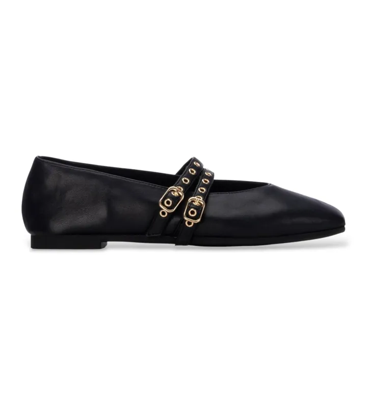 Xti para mujer. 14640501-NEGRO Bailarinas 146405 negro (36), Plano, Hebilla, Casual