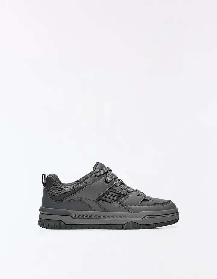 Bershka Zapatillas Skate Hombre 39 Gris