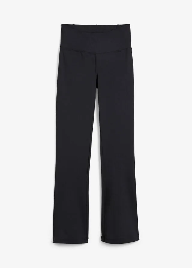 Pantalón deportivo moldeador con bolsillo y corte acampanado
