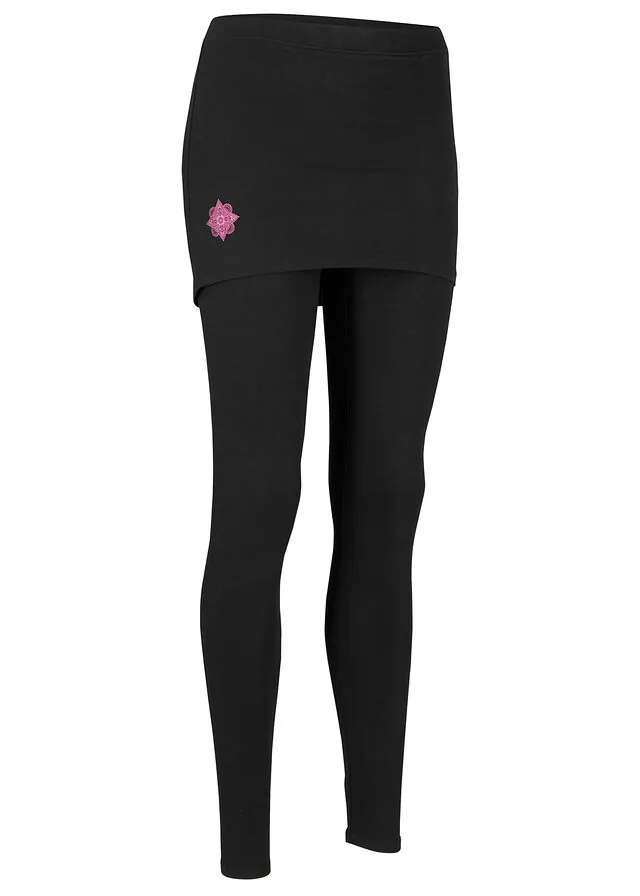 Leggings deportivos con falda, hasta el tobillo