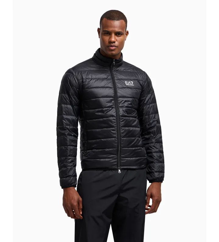 EA7 para hombre. 8NPB23_PNGPZ Chaqueta de plumas Core Identity negro (3XL), Casual, Poliamida