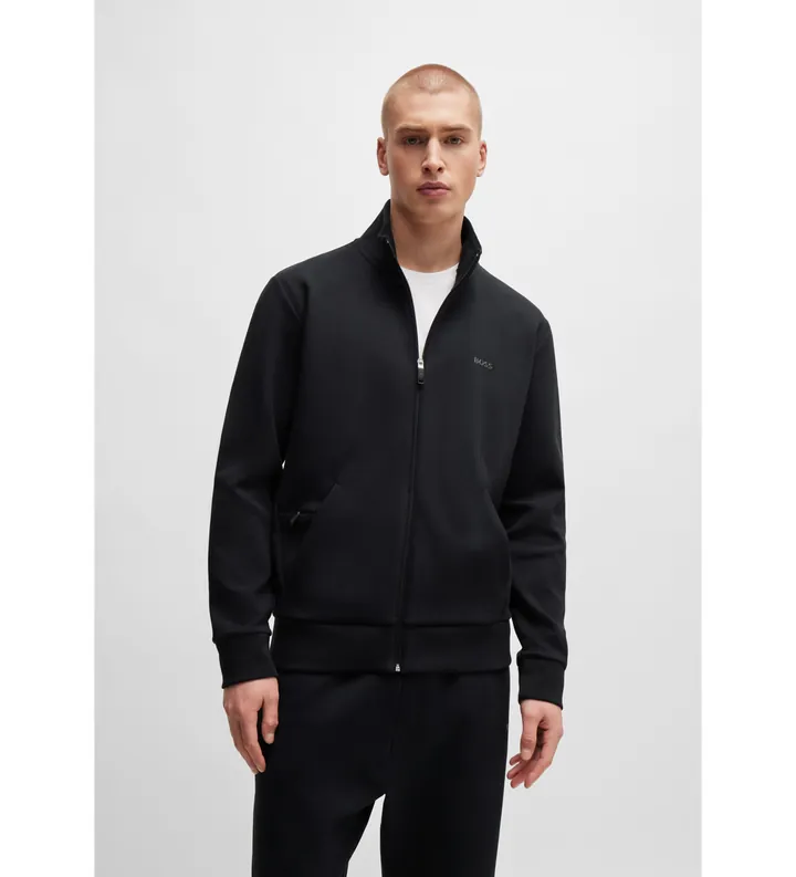 BOSS para hombre. 50506152 Sudadera Skaz negro (L), Casual, Algodón, Manga larga