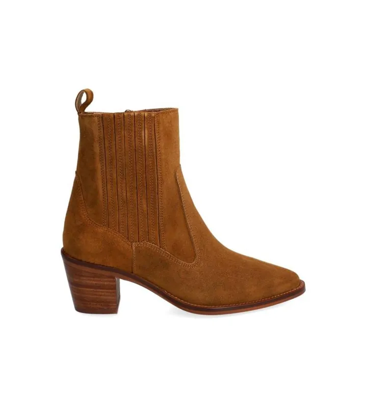 Alpe para mujer. 258111 Botines de piel Nevada marrón (40), 3 a 5cm, Ninguno, Casual