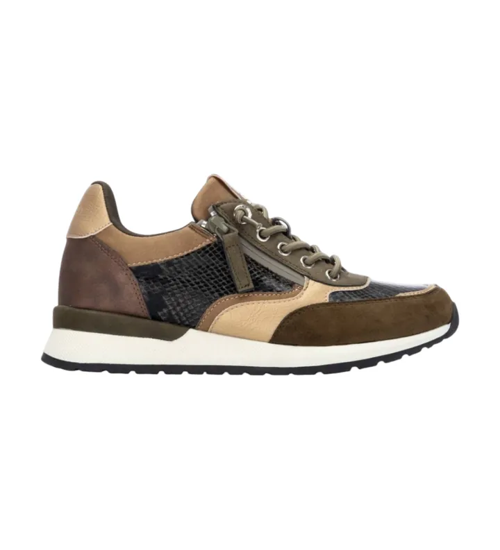 Refresh para mujer. 17296002-KAKI Zapatillas 172960 verde (36), Plano, Cordones, Casual