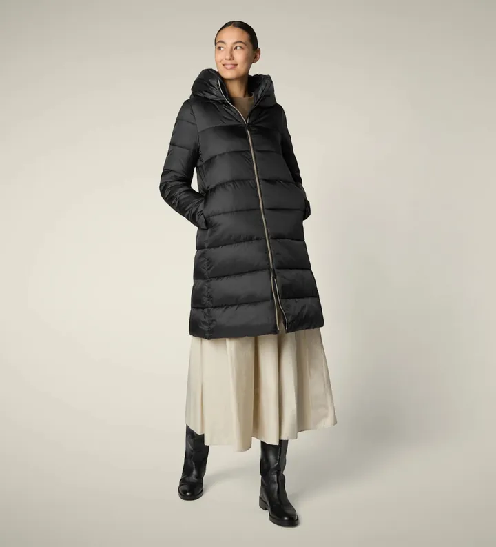 Save The Duck para mujer. D40279W-IRIS21 Abrigo Lysa negro (M), Casual, Nylon