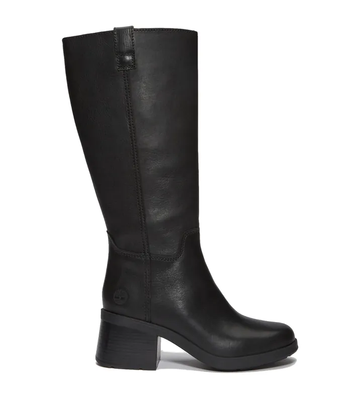 Timberland para mujer. TB0A43M8W021 Botas altas Bellevaux de piel negro (36 W), Plano, Cremallera, Casual