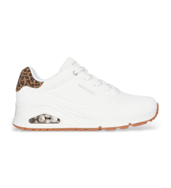 Skechers para mujer. 177093 Zapatillas Uno Jungle Nite blanco (36), Plano, Cordones, Casual