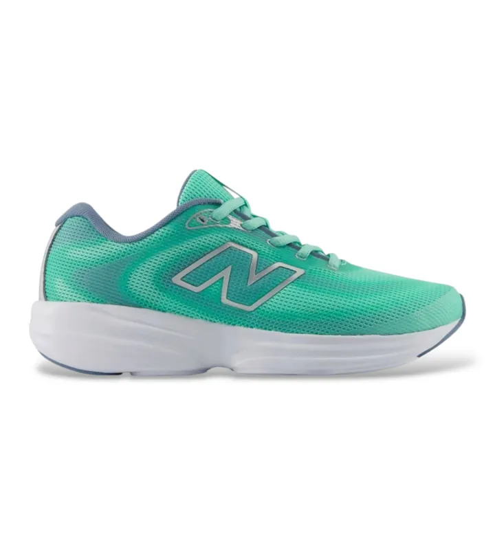New Balance para mujer. W411V4_RU Zapatillas 411v4 verde (39), Plano, Cordones, Deportivo