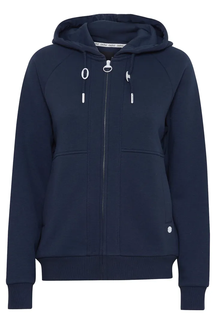 Oxmo Sudadera con cremallera azul oscuro
