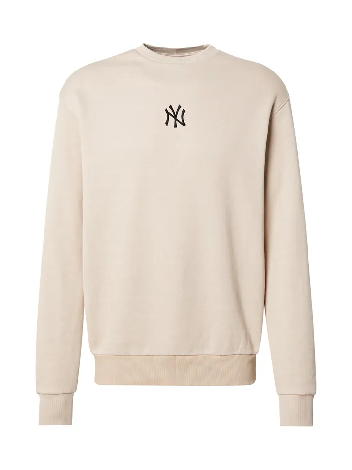 NEW ERA Sudadera 'NEYYAN' beige / negro