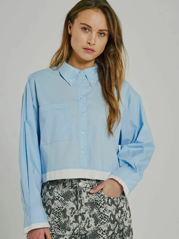 NORR Camiseta ' Cest '  azul claro