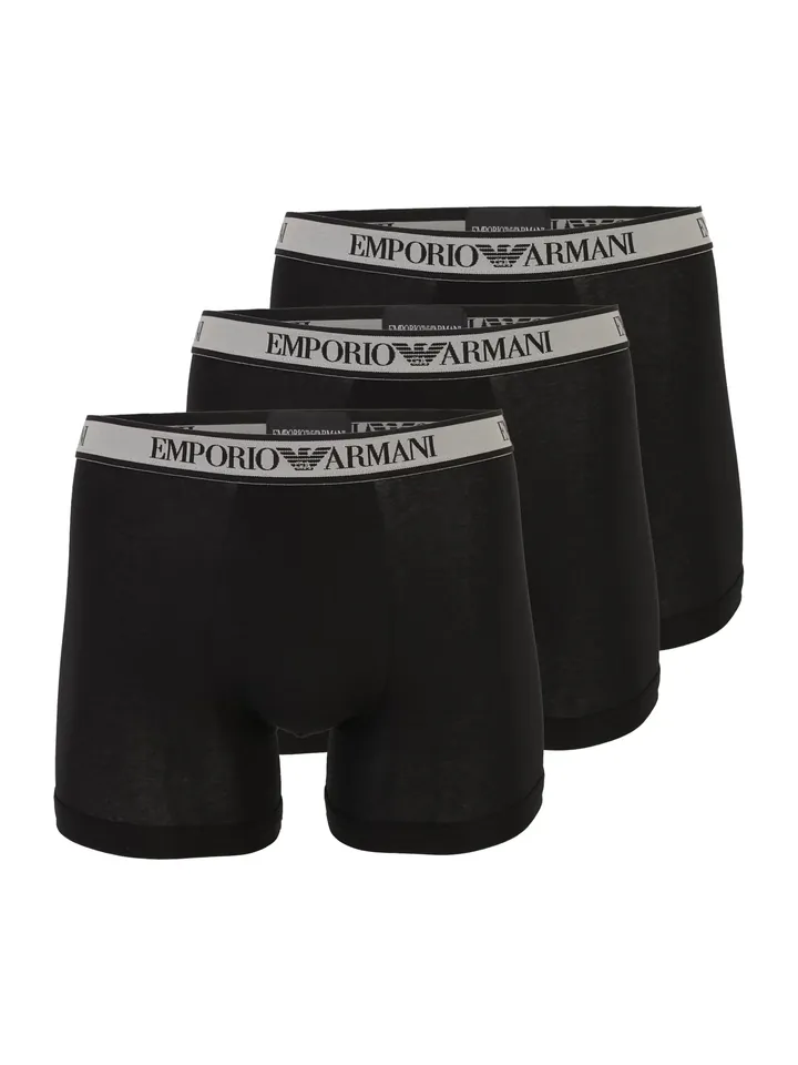 Emporio Armani Calzoncillo boxer gris / negro
