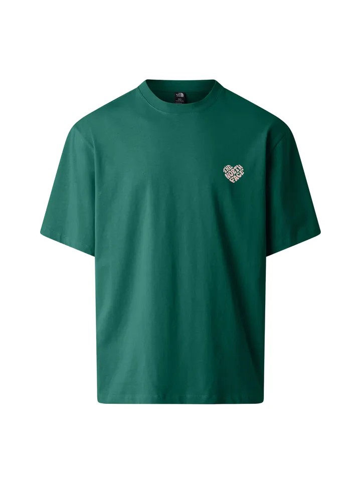 THE NORTH FACE Camiseta 'Brand Proud' verde oscuro / talco