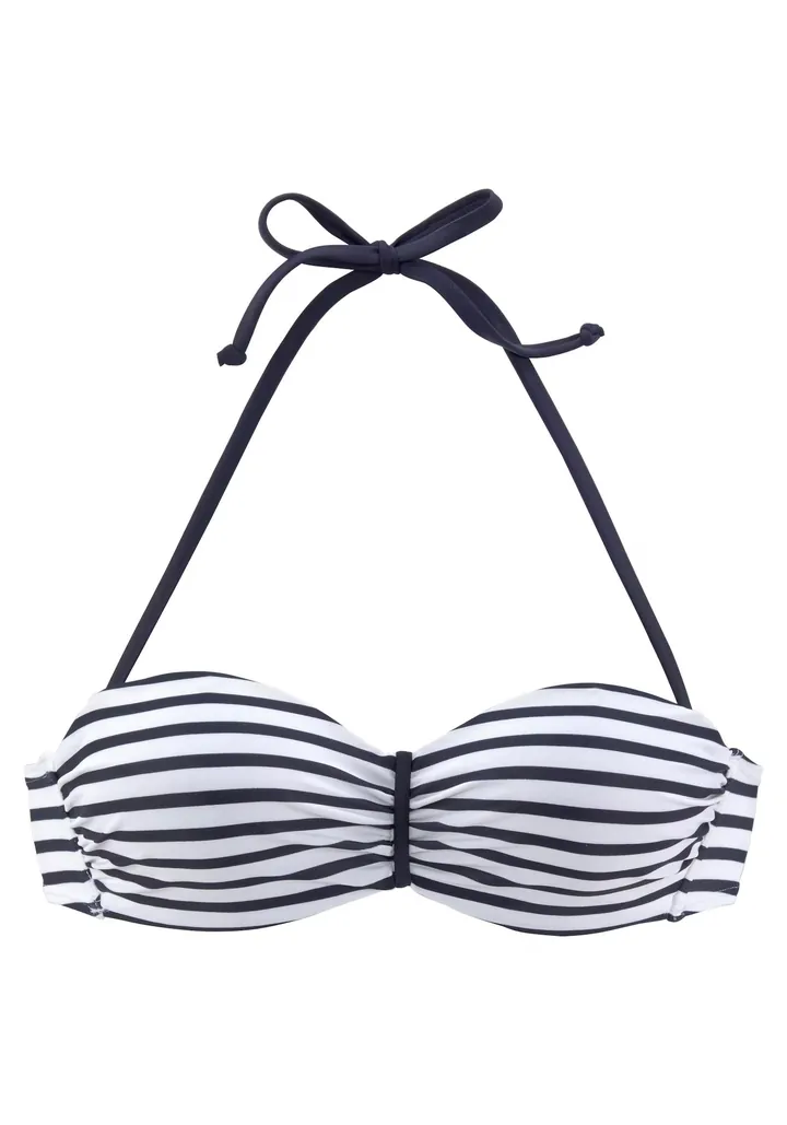 VENICE BEACH Top de bikini  navy / blanco