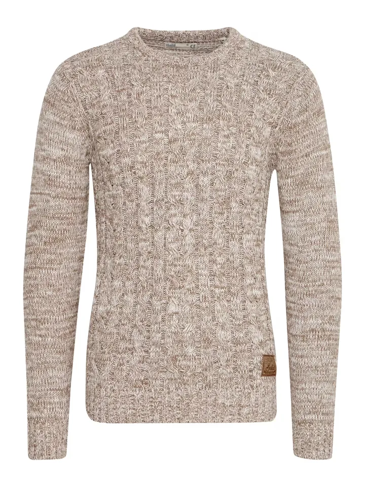 !Solid Jersey 'Philemon' beige / marrón
