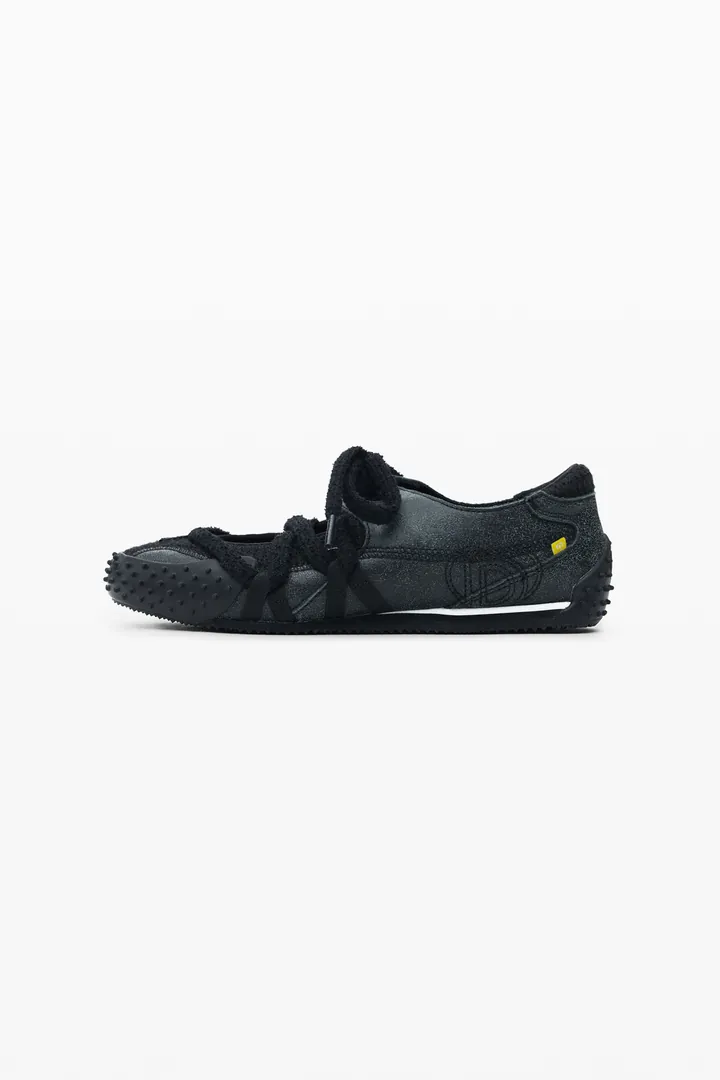 Desigual, Zapatilla piel cordones, Mujer, Cow Leather, Negro, 36