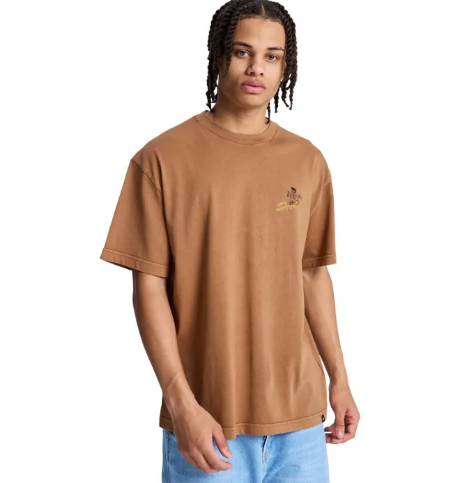 Fixing Up - Camiseta de manga corta Marrón Hombre