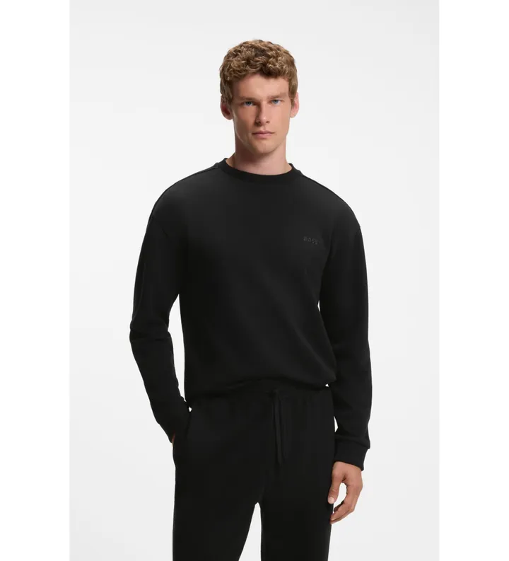 BOSS para hombre. 50571173 Sudadera Andrew negro (L), Homewear, Algodón, Manga larga