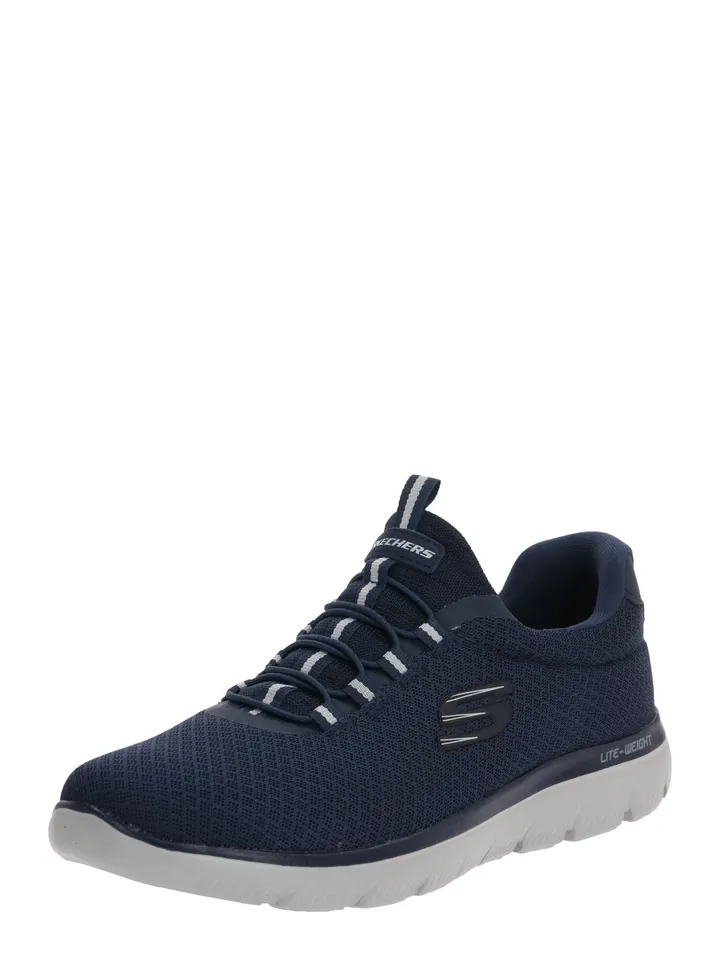 SKECHERS Zapatillas sin cordones 'Summits' navy / blanco