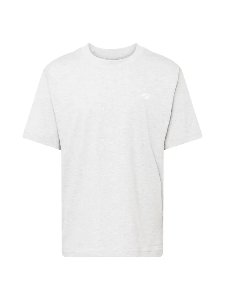 new balance Camiseta 'Essentials'  gris moteado / blanco