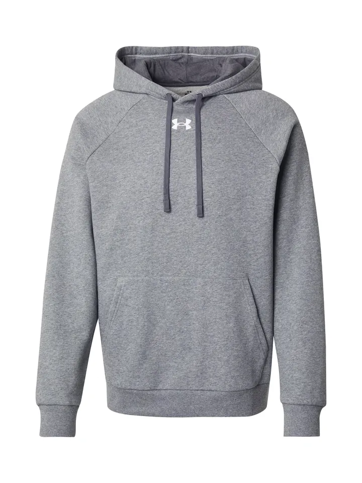 UNDER ARMOUR Camiseta deportiva gris moteado / blanco