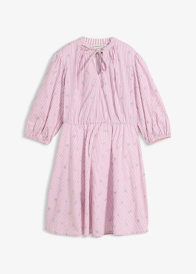 Vestido corto de algodón puro