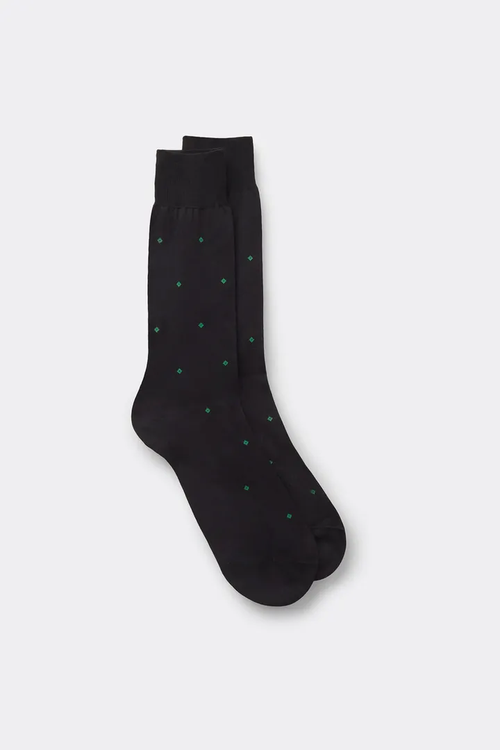 Intimissimi Calcetines Cortos de Hilo de Escocia Hombre Impreso Tamaño 40-41
