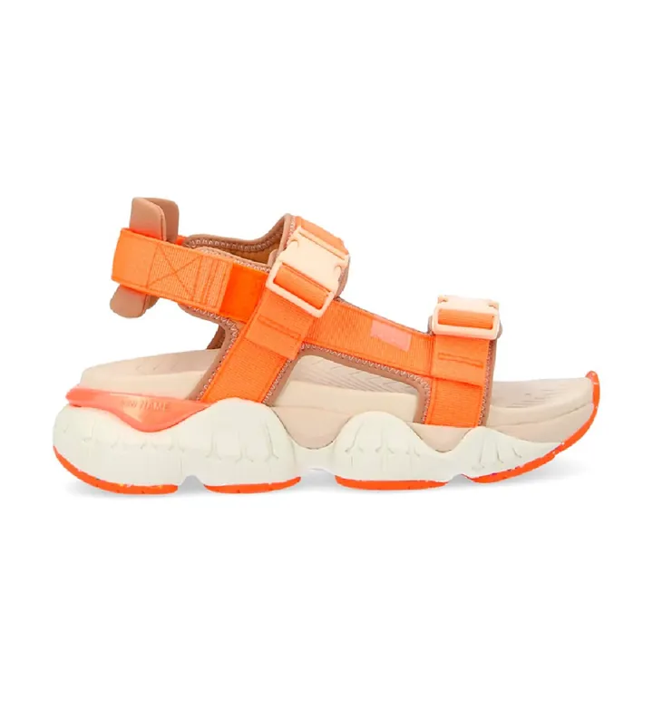 NO NAME para mujer. QNVNN60 Sandalias Krazee naranja (37), Tela, Plano, Hebilla, Casual