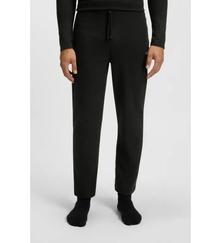 BOSS para hombre. 50535877 Pantalón Waffle negro (L), Homewear, Algodón
