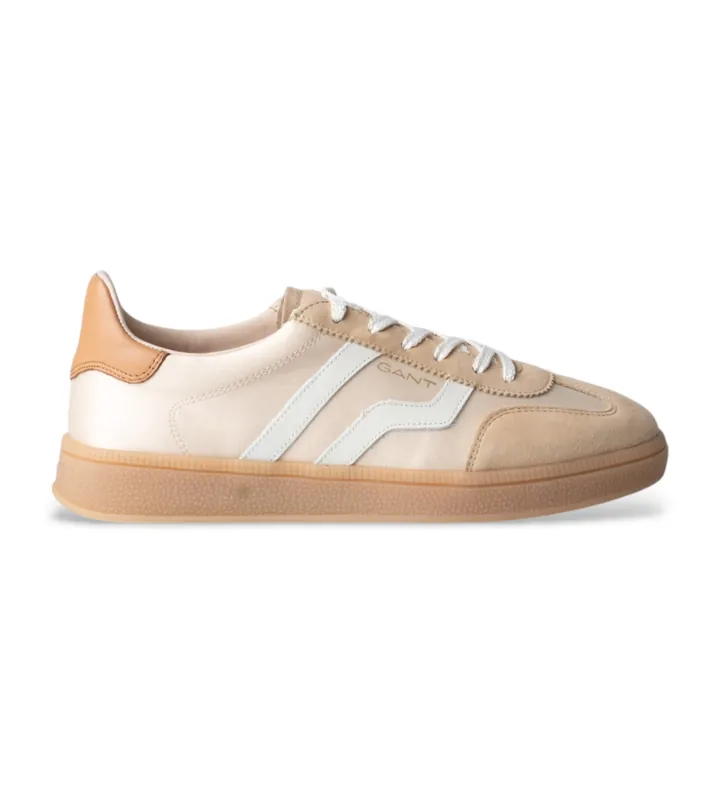 Gant para mujer. 872533198 Zapatillas de Piel Cuzima beige (36), Plano, Ante, Cordones, Casual