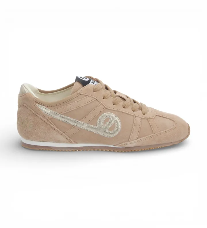 NO NAME para mujer. TNEREZ0 Zapatillas de Piel Evo Run marrón (36), Plano, Cordones, Casual