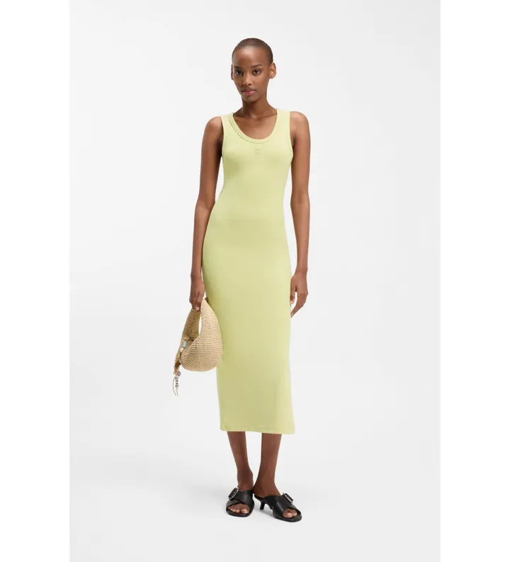 HUGO para mujer. 50514521 Vestido Nalimera beige (XS), Casual, Algodón, Sin mangas / Tirantes