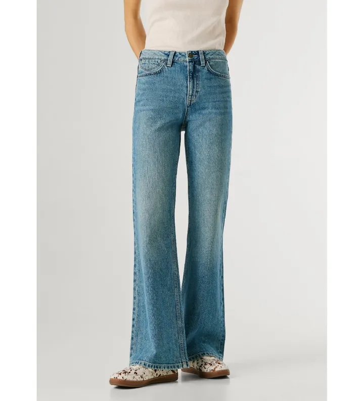 Pepe Jeans para mujer. PL20508054VB Jeans Flare Willa azul (24/32), Casual, Algodón, Denim